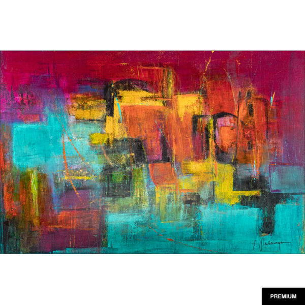 Malerei von Andrea Bleckenwegner #2 "Bunte Welt"