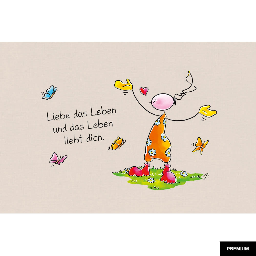 Oups #15 | Liebe das Leben und das Leben liebt dich; Illustration