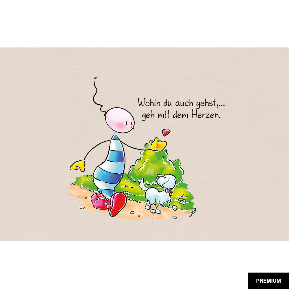 Oups #16 | Wohin du auch gehst, … geh mit dem Herzen; Illustration
