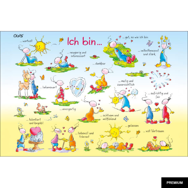 Oups #03 | Ich bin …; Illustration