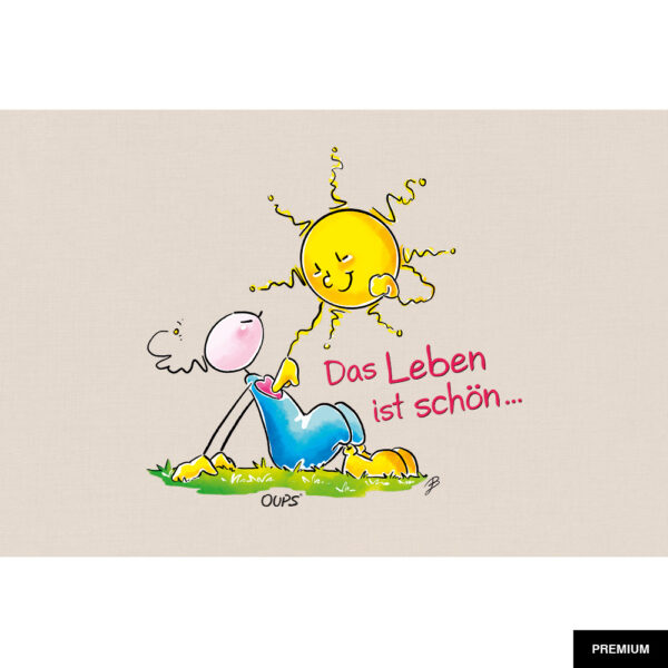 Oups #07 | Das Leben ist schön; Illustration